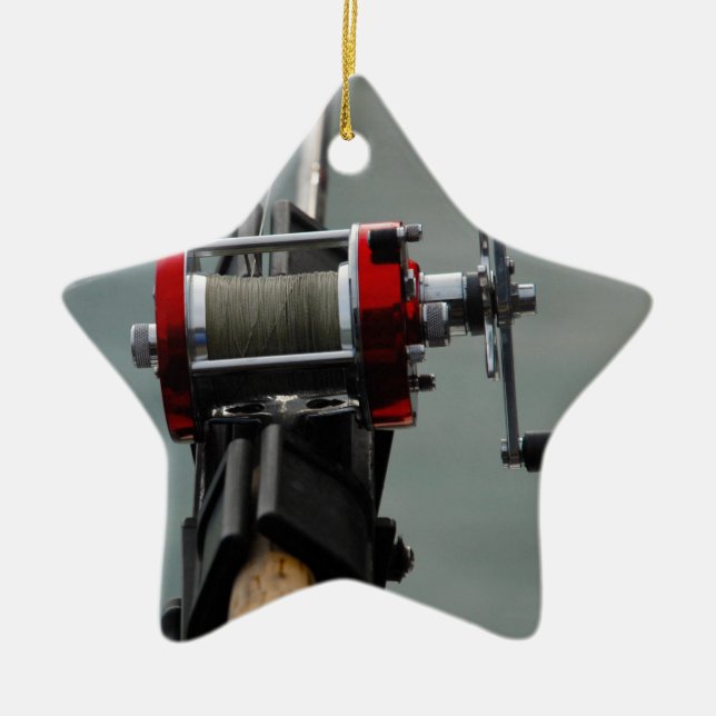 Ornamento De Cerâmica Fuga da pesca (Frente)