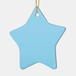 Ornamento De Cerâmica Fundo azul claro sólido uniformemente colorido