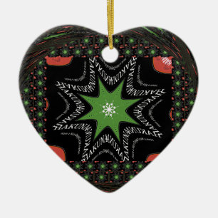 Ornamento De Cerâmica Fundo das estrelas reluzentes