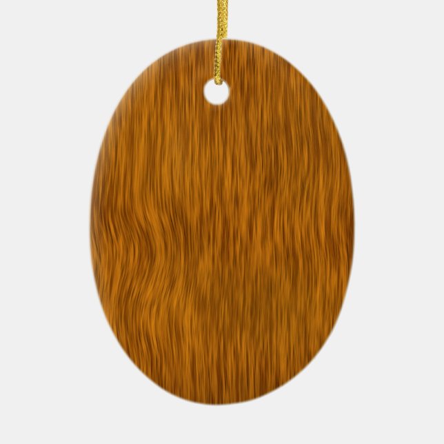 Ornamento De Cerâmica Fundo de Grão de Madeira Áspera - Dourado (Frente)