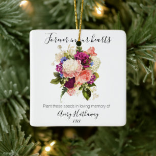 Ornamento De Cerâmica Funeral de Orquídea Roxo Rosa Rosa Rosa Rosa Rosa