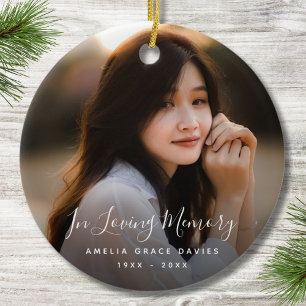 Ornamento De Cerâmica Funeral Personalizada do tributo Memorial Personal