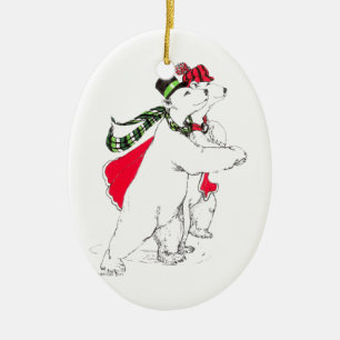 Ornamento De Cerâmica Funny Alaska Wildlife Ornament de Natal