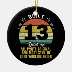 Ornamento De Cerâmica Funny Construída Há 13 Anos, Todas As Partes Origi