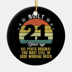 Ornamento De Cerâmica Funny Construída Há 21 Anos, Todas As Partes Origi