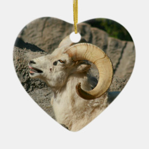 Ornamento De Cerâmica Funny Laughing Bighorn Sheep