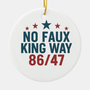 Ornamento De Cerâmica Funny No Faux King Way 86 47 4 De Julho