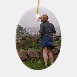 Ornamento De Cerâmica Furacão 2011 do Xmas Irene