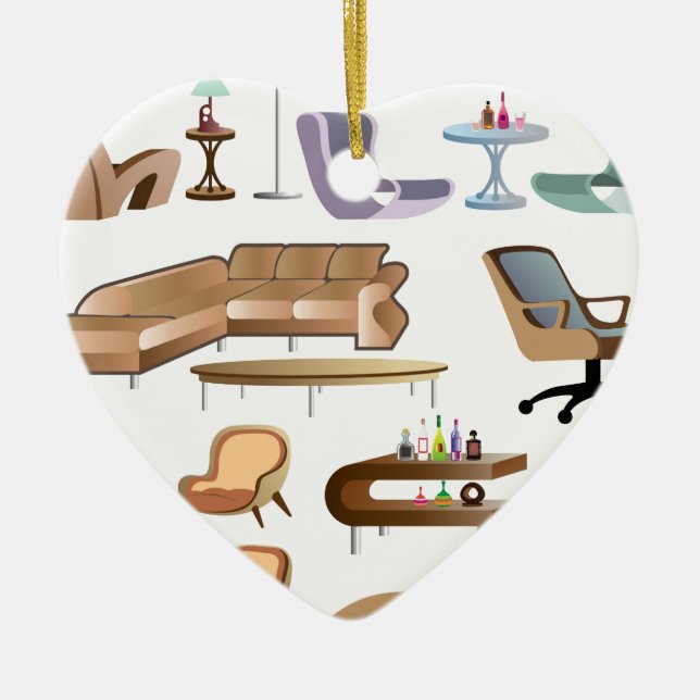 Ornamento De Cerâmica Furniture_Set_Collection (Frente)
