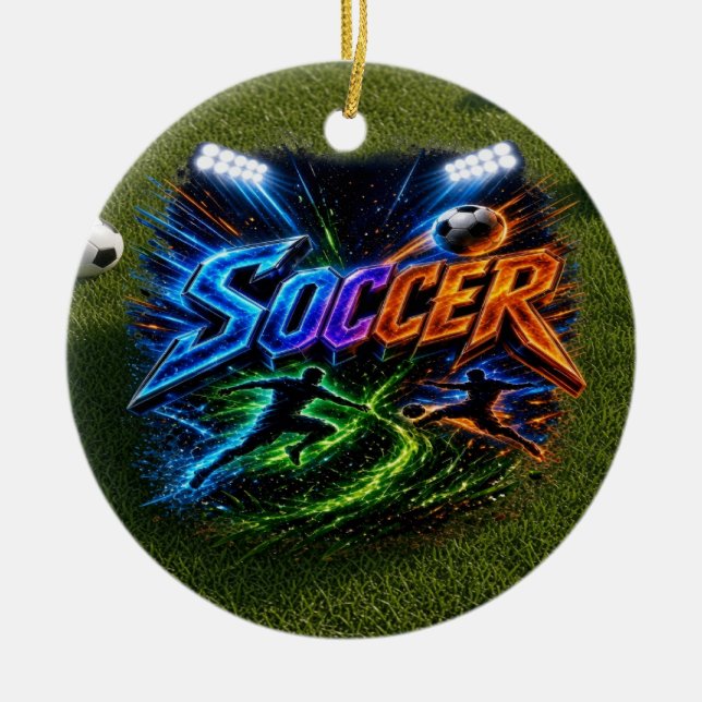 Ornamento De Cerâmica Futebol (Frente)