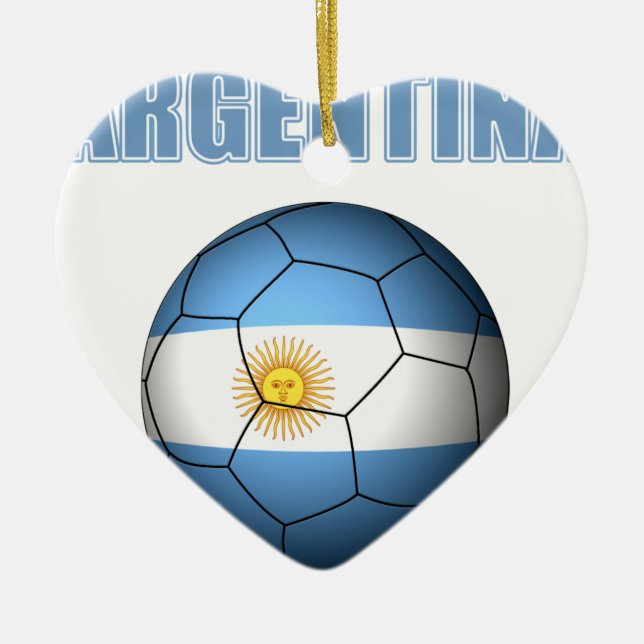Ornamento De Cerâmica Futebol 0528 de Argentina (Frente)