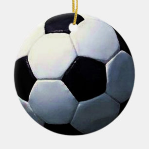 Ornamento De Cerâmica Futebol - Bola de Futebol