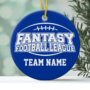 Ornamento De Cerâmica Futebol da fantasia - presente engraçado dos