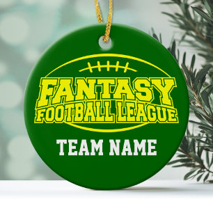 Ornamento De Cerâmica Futebol da fantasia - presente engraçado dos