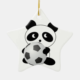Ornamento De Cerâmica Futebol da panda
