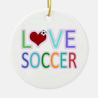 ORNAMENTO DE CERÂMICA FUTEBOL DO AMOR