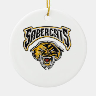 Ornamento De Cerâmica Futebol & elogio da juventude de Sabercats