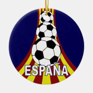 Ornamento De Cerâmica Futebol Fútbol da espanha de Espana