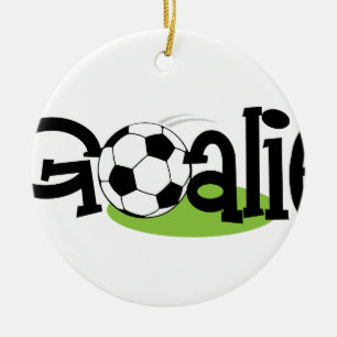 Ornamento De Cerâmica Futebol Goalie