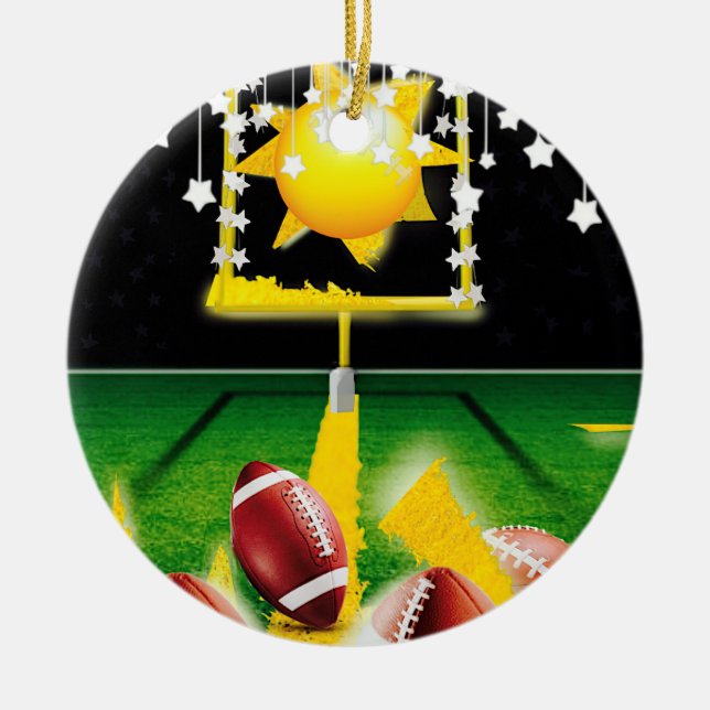 ORNAMENTO DE CERÂMICA FUTEBOL NOTURNO DE DOMINGO (Frente)