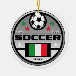 Ornamento De Cerâmica Futebol vivo Italia do amor