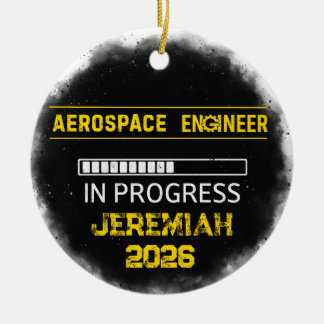 Ornamento De Cerâmica Future Aerospace Engineer Ceramic Ornament