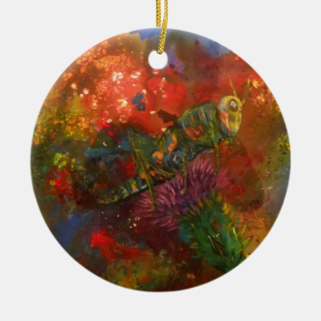 Ornamento De Cerâmica gafanhoto (Frente)