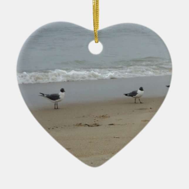 Ornamento De Cerâmica Gaivotas (Frente)