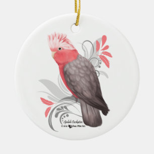 Ornamento De Cerâmica Galah Cockatoo