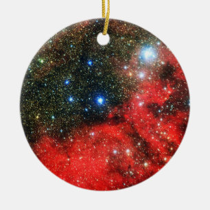 Ornamento De Cerâmica Galáxia Dourada de queda