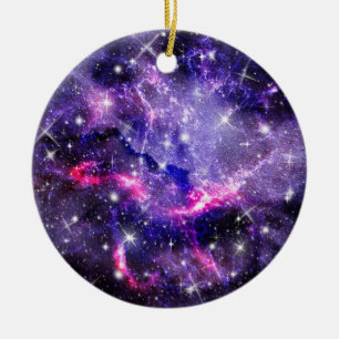 Ornamento De Cerâmica Galáxia, Universo, Estrelas, Padrão de Oferta Es
