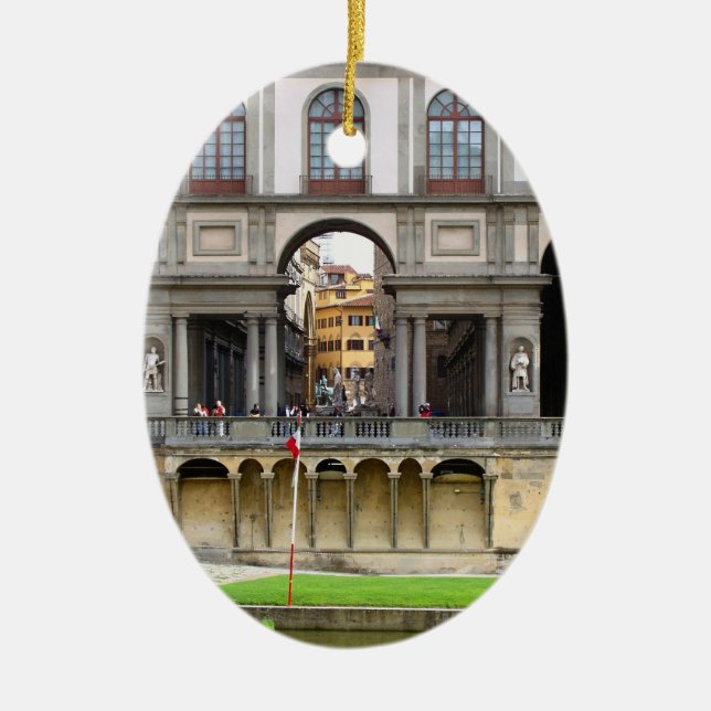 Ornamento De Cerâmica Galeria Uffizi (Frente)