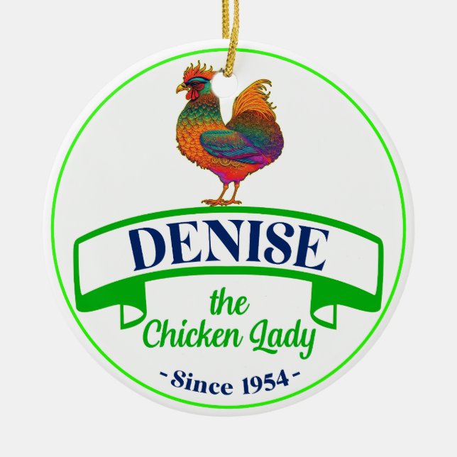 Ornamento De Cerâmica Galinha (Frente)