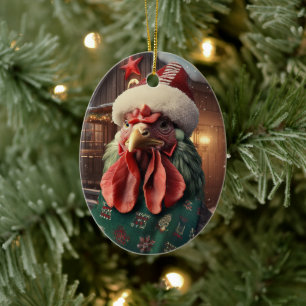 Ornamento De Cerâmica Galinha-fazenda, Presente de Pet-Lover Kawaii Cute