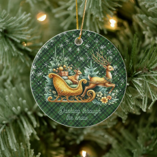 Ornamento De Cerâmica Galloway Hunting M Scottish Tartan Christmas (Árvore)