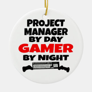 Ornamento De Cerâmica Gamer do Gerenciador de Projetos