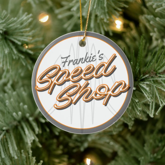 Ornamento De Cerâmica Garagem de Compro de velocidade personalizada Pins (Árvore)