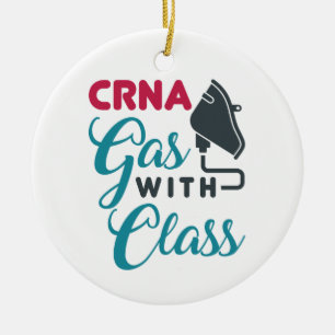 Ornamento De Cerâmica Gás CRNA com Apreciação Engraçada de Classe