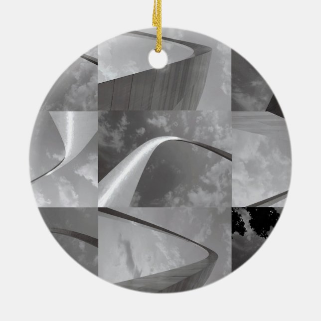 Ornamento De Cerâmica Gateway famoso para o oeste da Rua Louis Arch (Traseira)