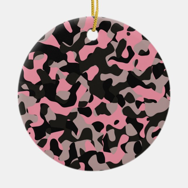 Ornamento De Cerâmica Gatinho Camo (Frente)