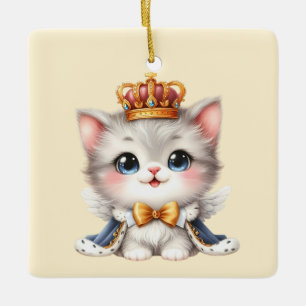 Ornamento De Cerâmica Gatinho Gatinho, Príncipe