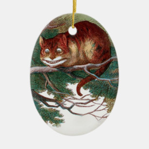 Ornamento De Cerâmica Gato 2 de Cheshire