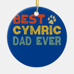 Ornamento De Cerâmica Gato Cymric Pai Dono Criador Amante Gatinho