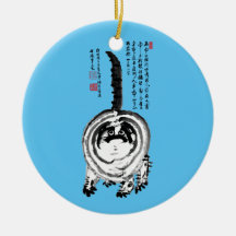 Gato De Tabby Japonês Com Brisas Chonky