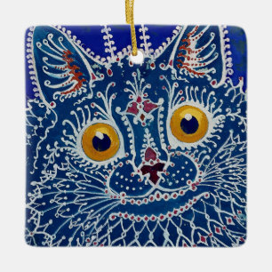 Ornamento De Cerâmica “Gato em estilo gótico” de Louis Wain