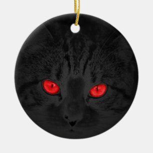Ornamento De Cerâmica Gato preto