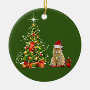 Ornamento De Cerâmica Gatos Com Vaso De Vaca De Chapéu