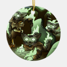 Gatos Zombie do Halloween