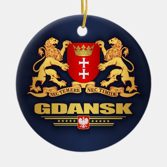 Ornamento De Cerâmica Gdansk COA (Frente)