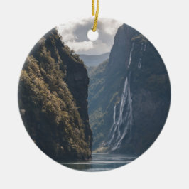 Ornamento De Cerâmica Geirangerfjord Noruega